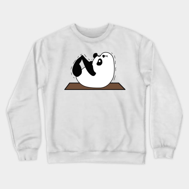 Panda yoga funny pose Crewneck Sweatshirt by MasutaroOracle